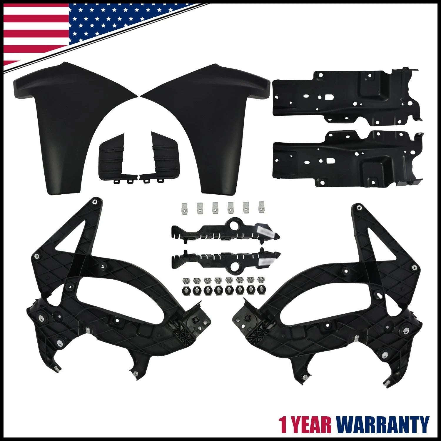 Front Bumper End Cap Kit for Chevrolet Silverado 1500 (2019–2022)