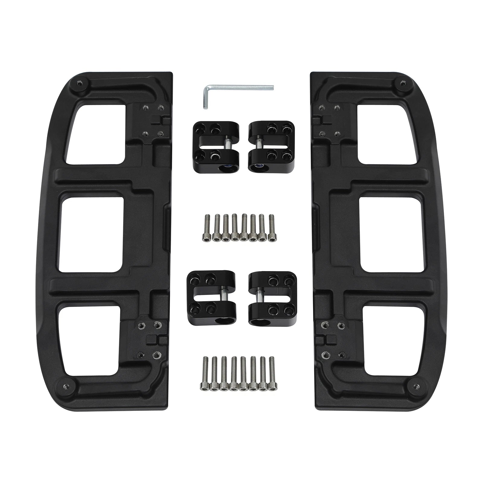 Matte Black Driver Footboard for Harley Street Road Glide (2009–2024)