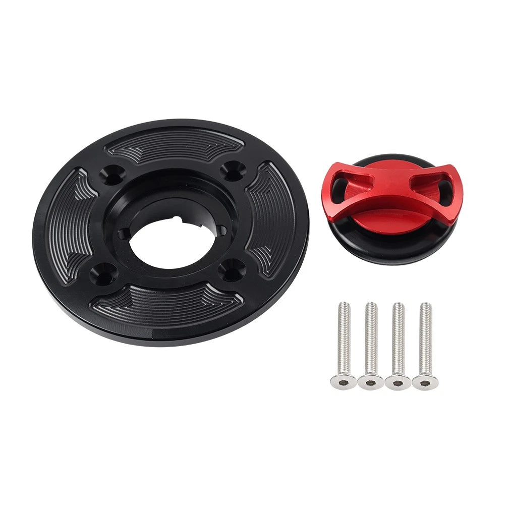 CNC Aluminum Gas Fuel Tank Cap Cover for Ducati Panigale V4/S/R (2018–2021)
