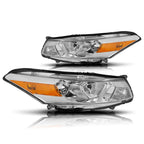 Projector Headlight for Honda Accord Coupe (2008–2012) Chrome Housing Amber Side