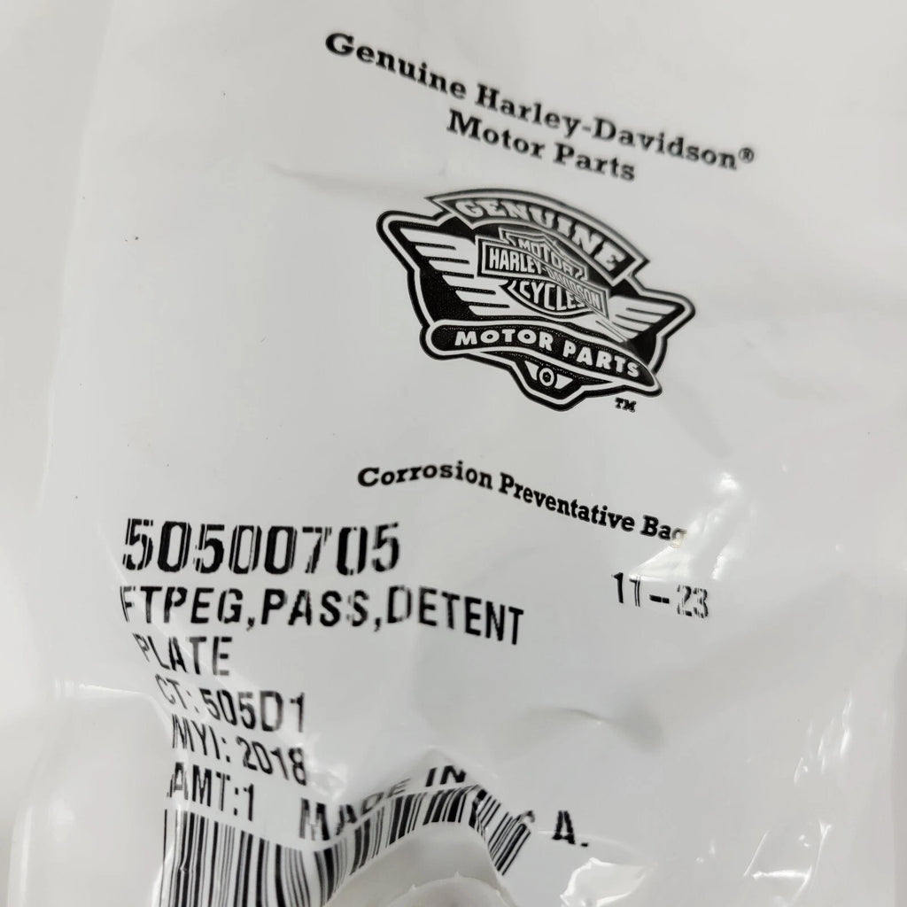 Footpeg Passenger Detent Plate for Harley-Davidson (50500705)