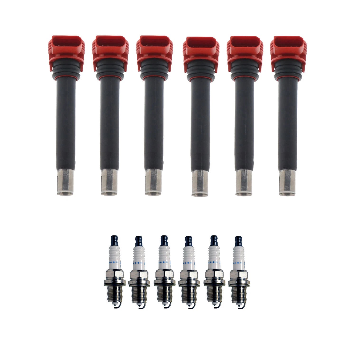 Set of 6 Ignition Coils & Spark Plugs for Audi A5 Quattro (2008–2017)