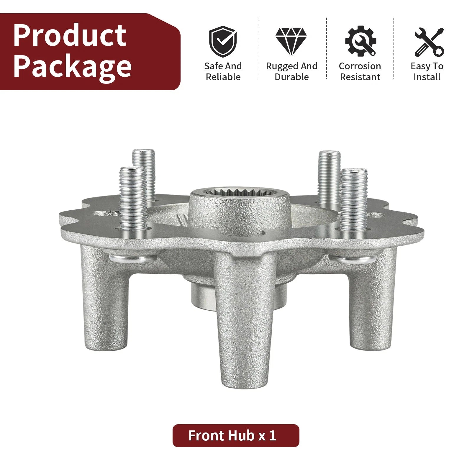 Front Wheel Hub for Yamaha Bruin 350 YFM350 (2004–2006) 5ND-F5111-21-00