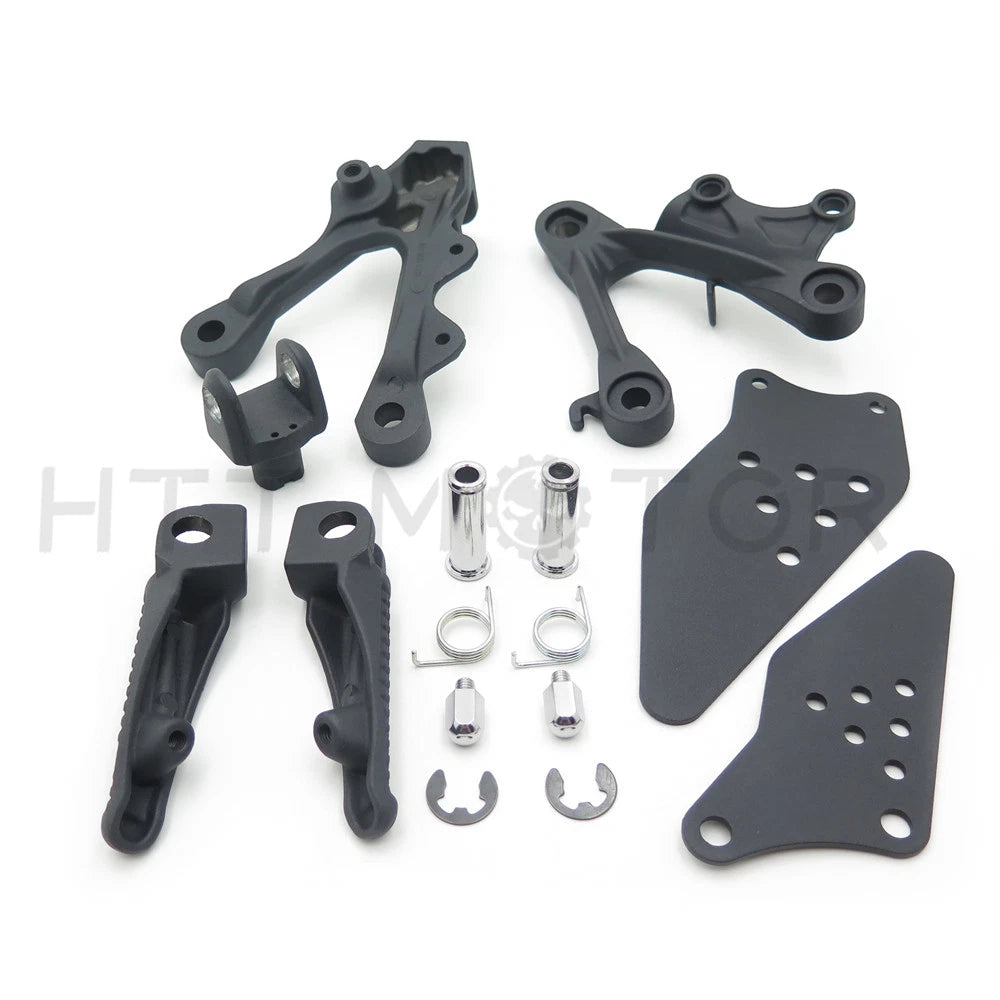 Front Rider Foot Rest Pegs Brackets for Kawasaki ZX-6R (2009–2011)
