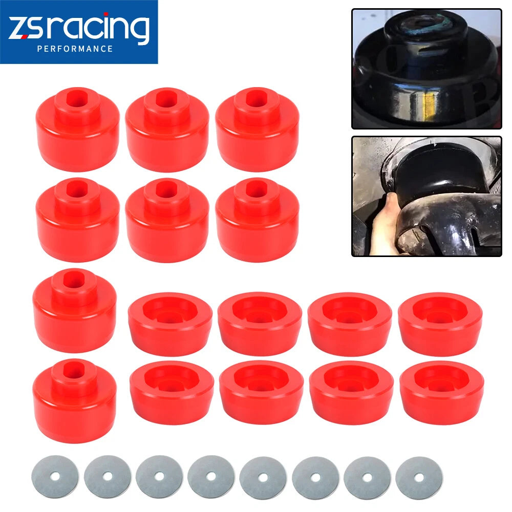 Red Body Cab Mount Bushing Kit for Silverado Sierra 1500/2500 (1999–2014)