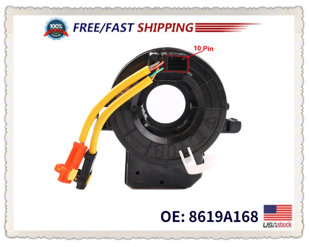 Squib Spiral Cable Clock Spring 8619A168 for Mitsubishi Outlander Mirage (2003–2023)