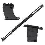 Set of 2 Black Dashboard Cup Holder Trim Panels for BMW E90 E91 E93 (2006–2013) 51459173463