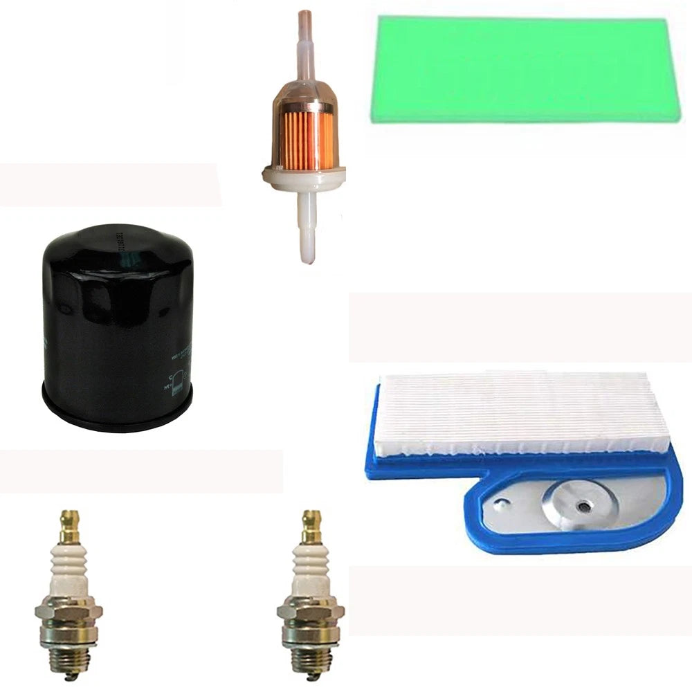 Filters and Spark Plugs Kit for John Deere LT180 GT235 (M137556, M137555, TY6081)