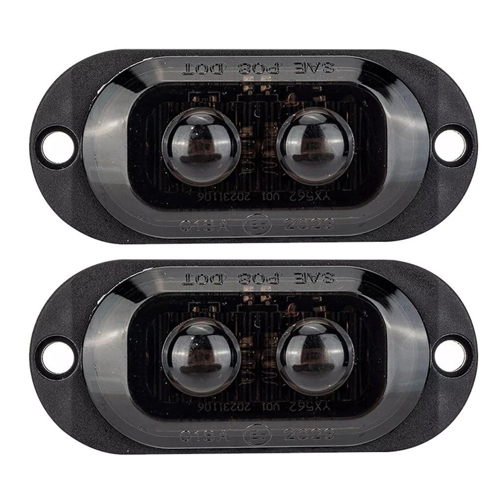 2X Waterproof LED Clearance Lights for Truck Boat Use