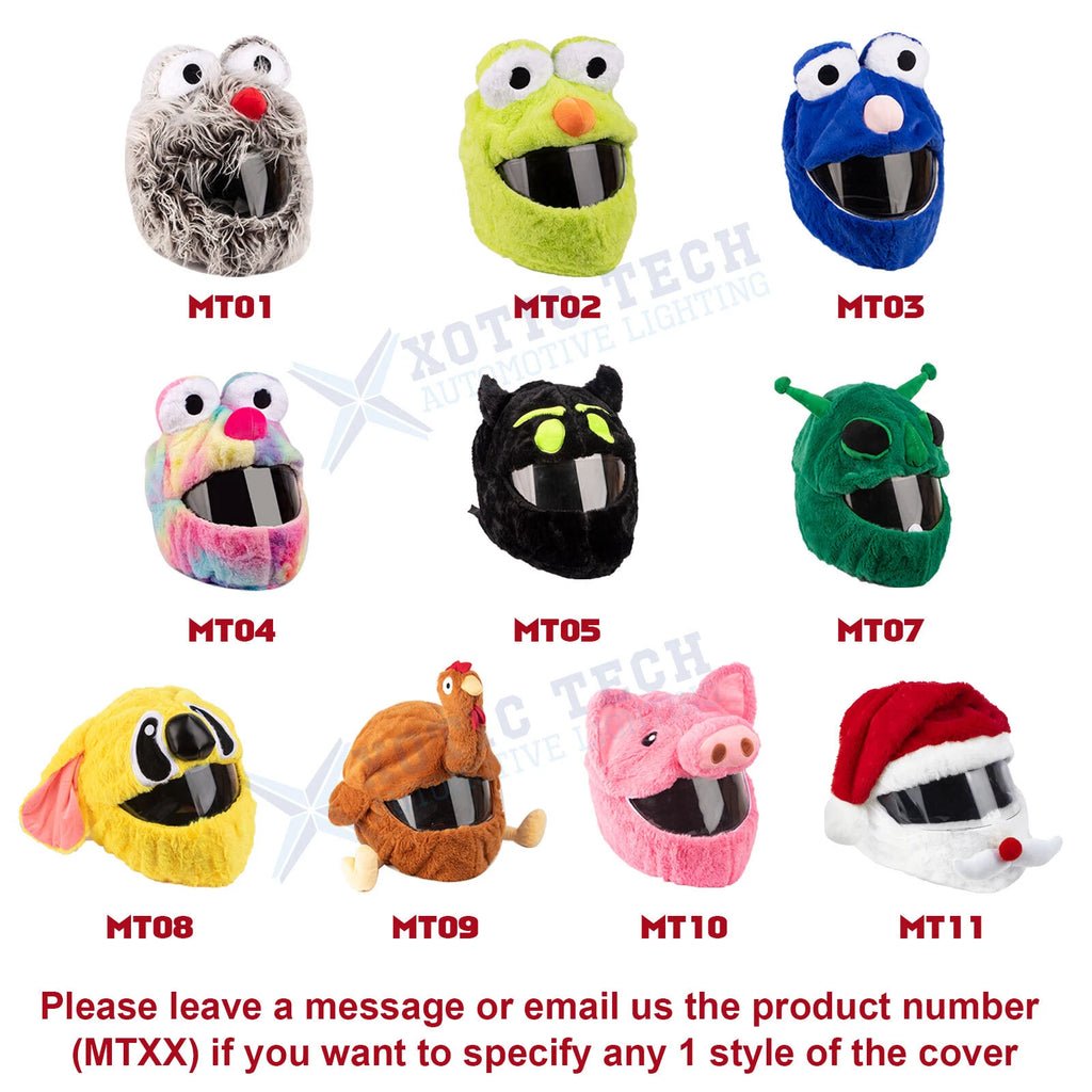 Plush Animal Helmet Decoration for Motorcycle Helmets (2025-2025)