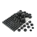 Set of 4 Black ABS Bolt Toppers Caps for Harley Softail Twin Cam (1984–2006)