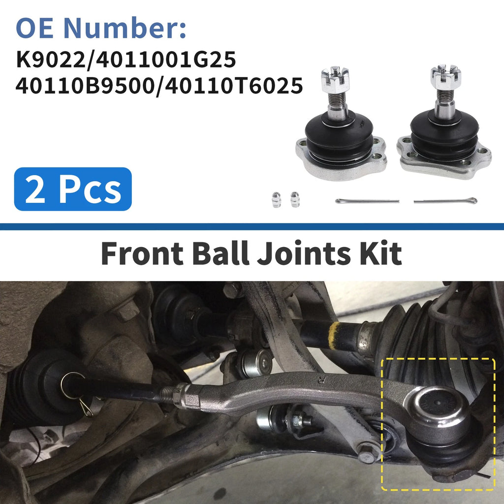 2X Front Upper Ball Joints for Nissan Pathfinder (1987–1995) No.K9022/4011001G25