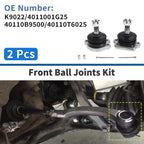 2X Front Upper Ball Joints for Nissan Pathfinder (1987–1995) No.K9022/4011001G25