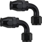 2X AN8 180 Degree PTFE Teflon Swivel Hose End Fitting Adapter for Universal