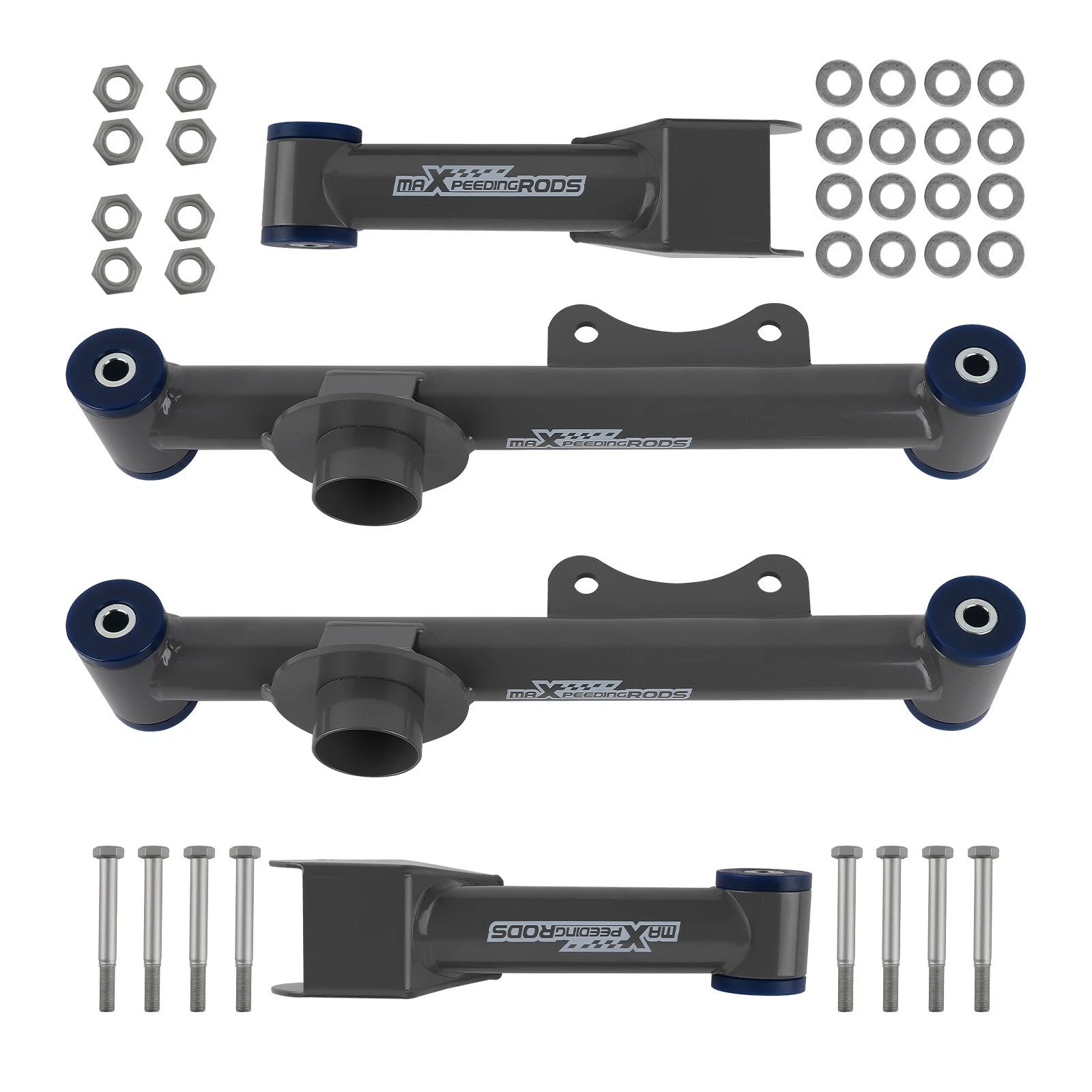Set of 4 Rear Tubular Control Arms w/ Bushings for Ford Mustang GT SVT (1979–2004)