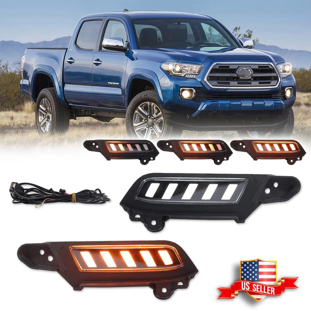 Switchback LED Fog/DRL Kit with Sequential Turn Signal for Toyota Tacoma (2016–2023)