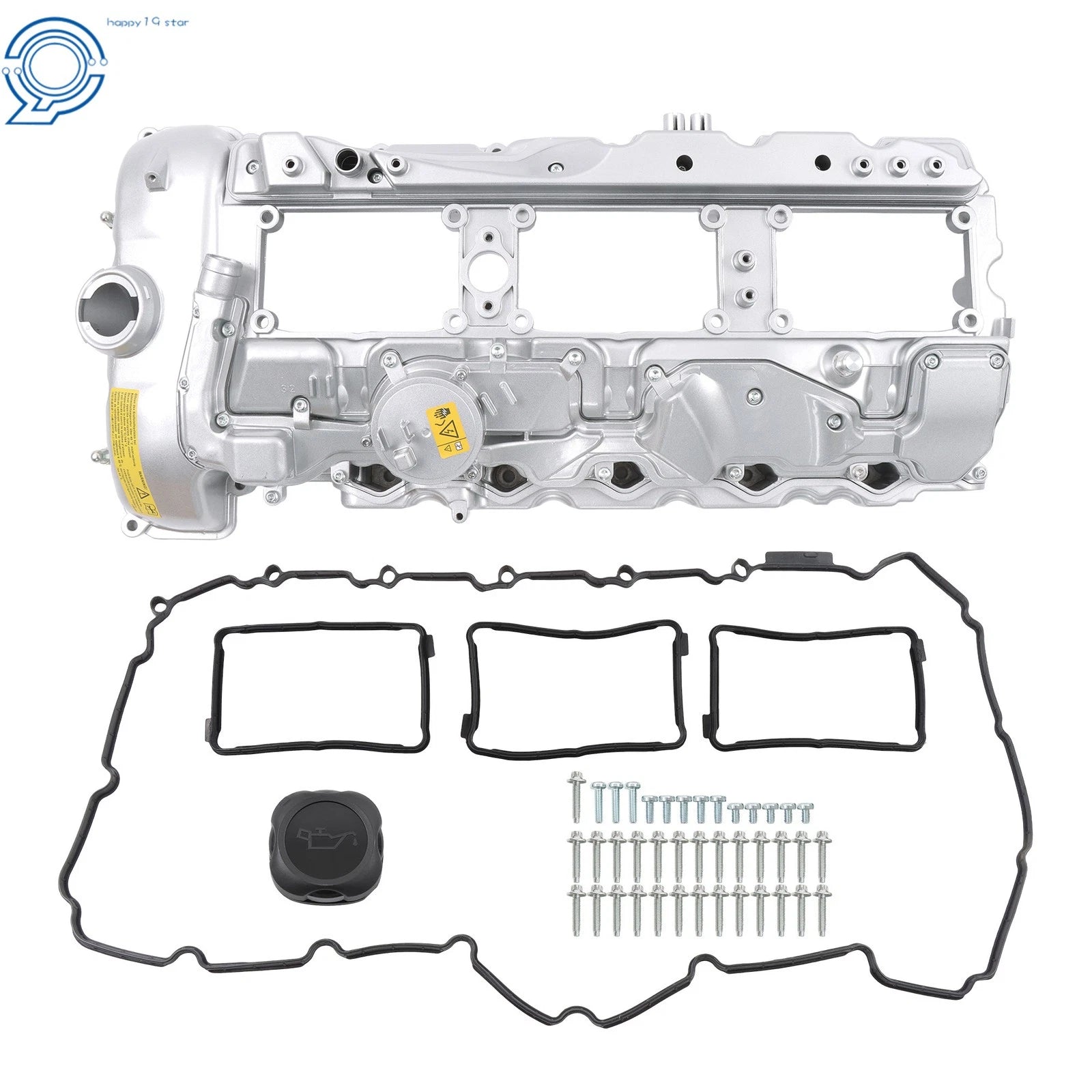 Valve Cover with Gasket & Cap for BMW 135i 335i 535i 640i 740i X3 X5 (N55)
