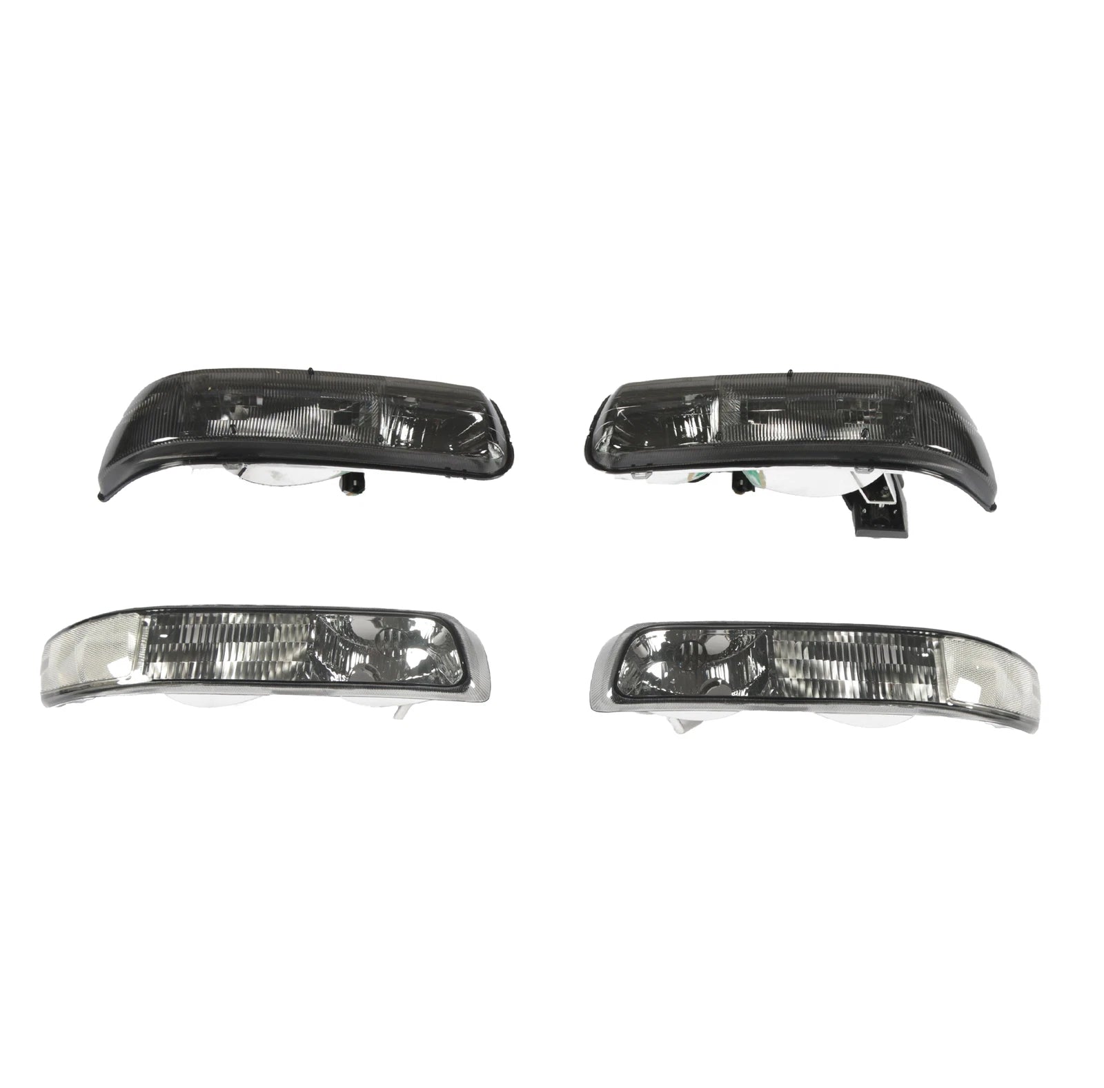 Pair Headlights for Chevy Silverado Tahoe Suburban (1999–2006) Black