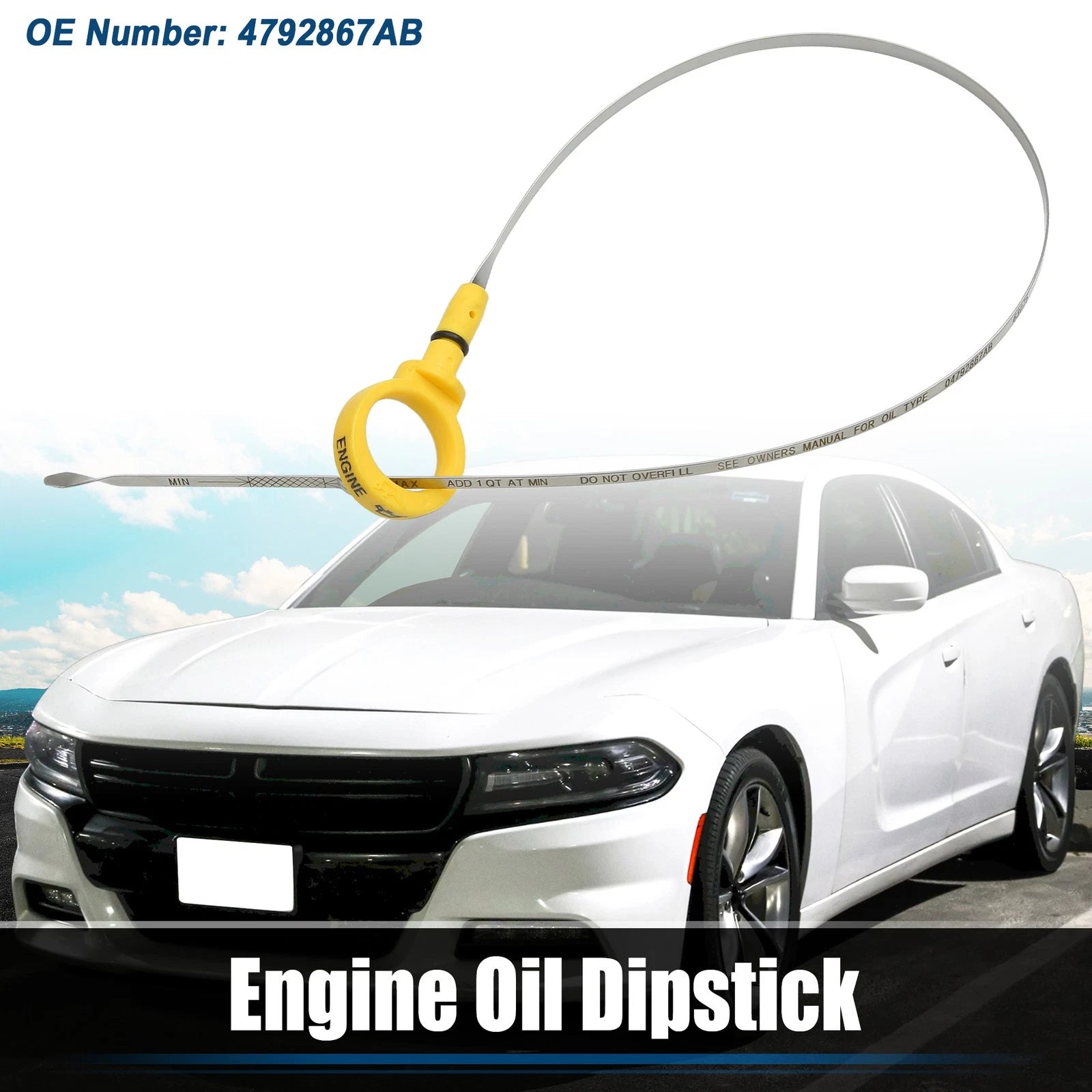 Engine Oil Dipstick for Chrysler 300 Limited S Touring 3.5L V6 (2005–2010) No.4792867AB