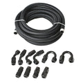 Braided Fuel Hose Line with 10AN Swivel Fitting Kit for Universal Vehicles 