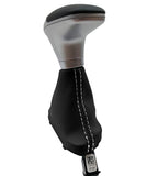 Leather Automatic Shift Boot Cover for Dodge Challenger (2015–2020) White Stitch