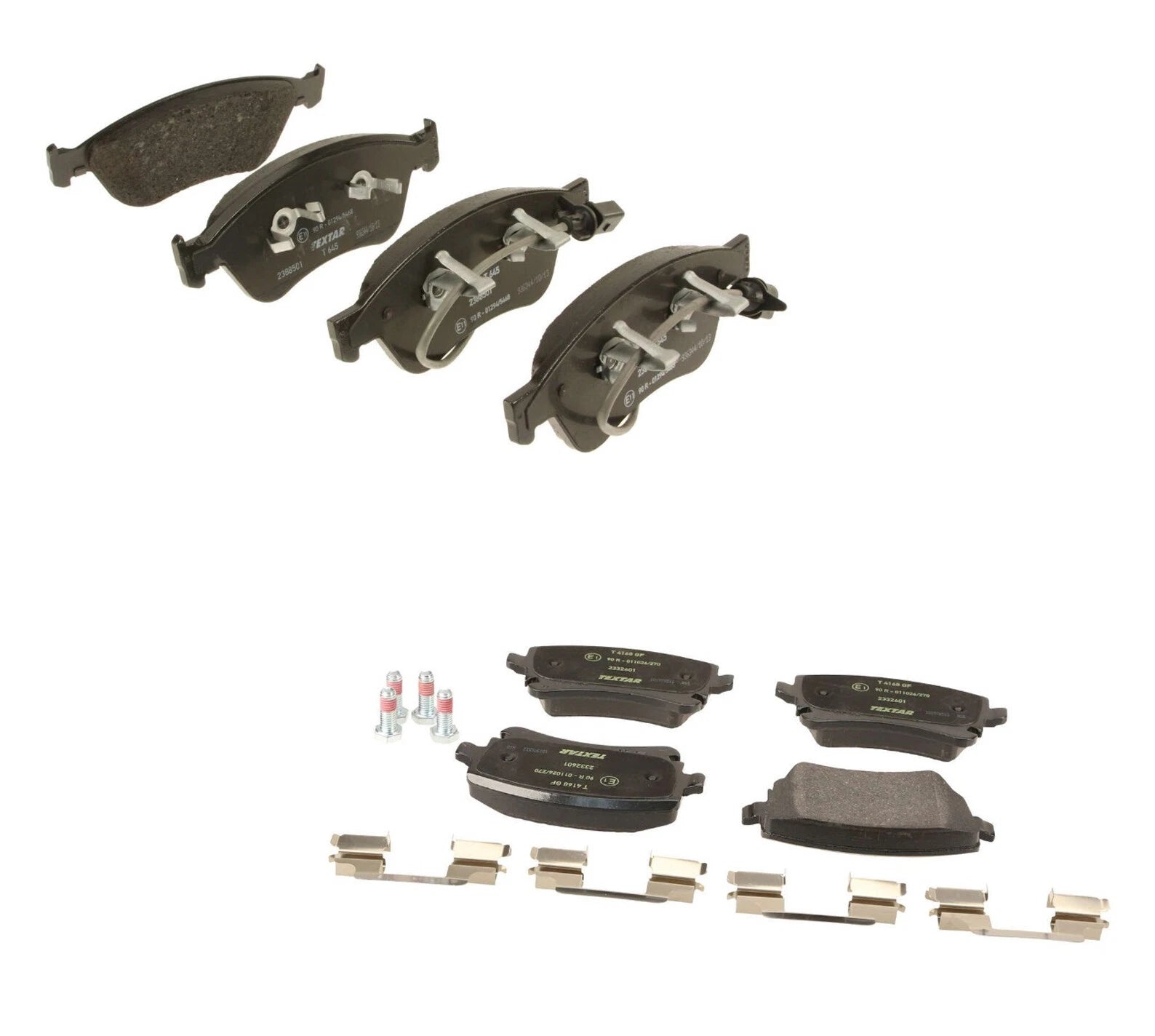 Set of 4 Textar Brake Pads for Audi A8 Quattro S6 S8