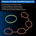 Set of 2 Engine Intake Manifold Gaskets for Nissan Versa (2009–2020) No.MS97359