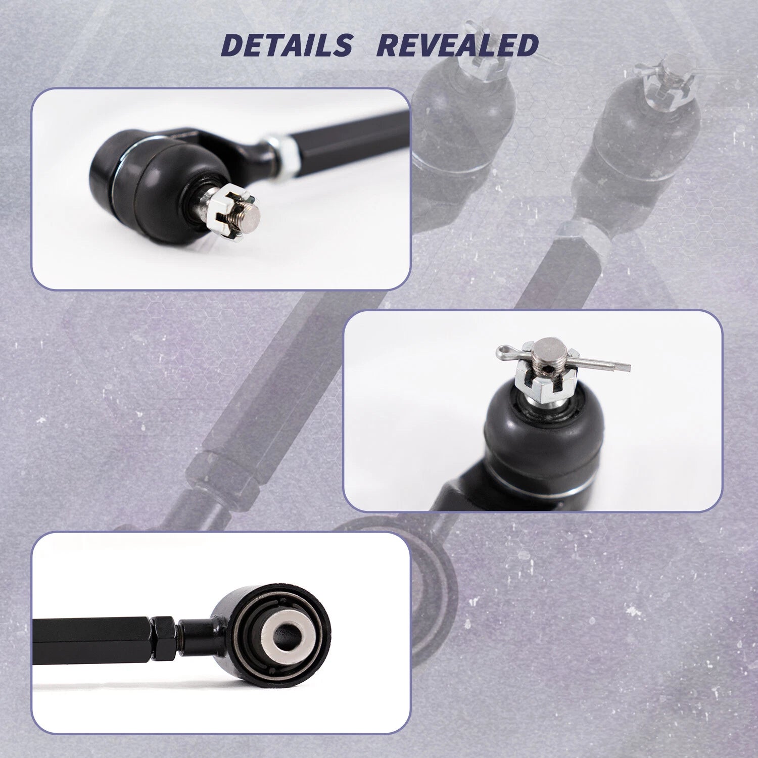 6pcs Rear Upper & Lower Control Toe Camber Arms for Acura TSX (2004–2008)