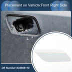 Front Right Washer Nozzle Cover Cap for Volkswagen Jetta A6 (2011–2014) White