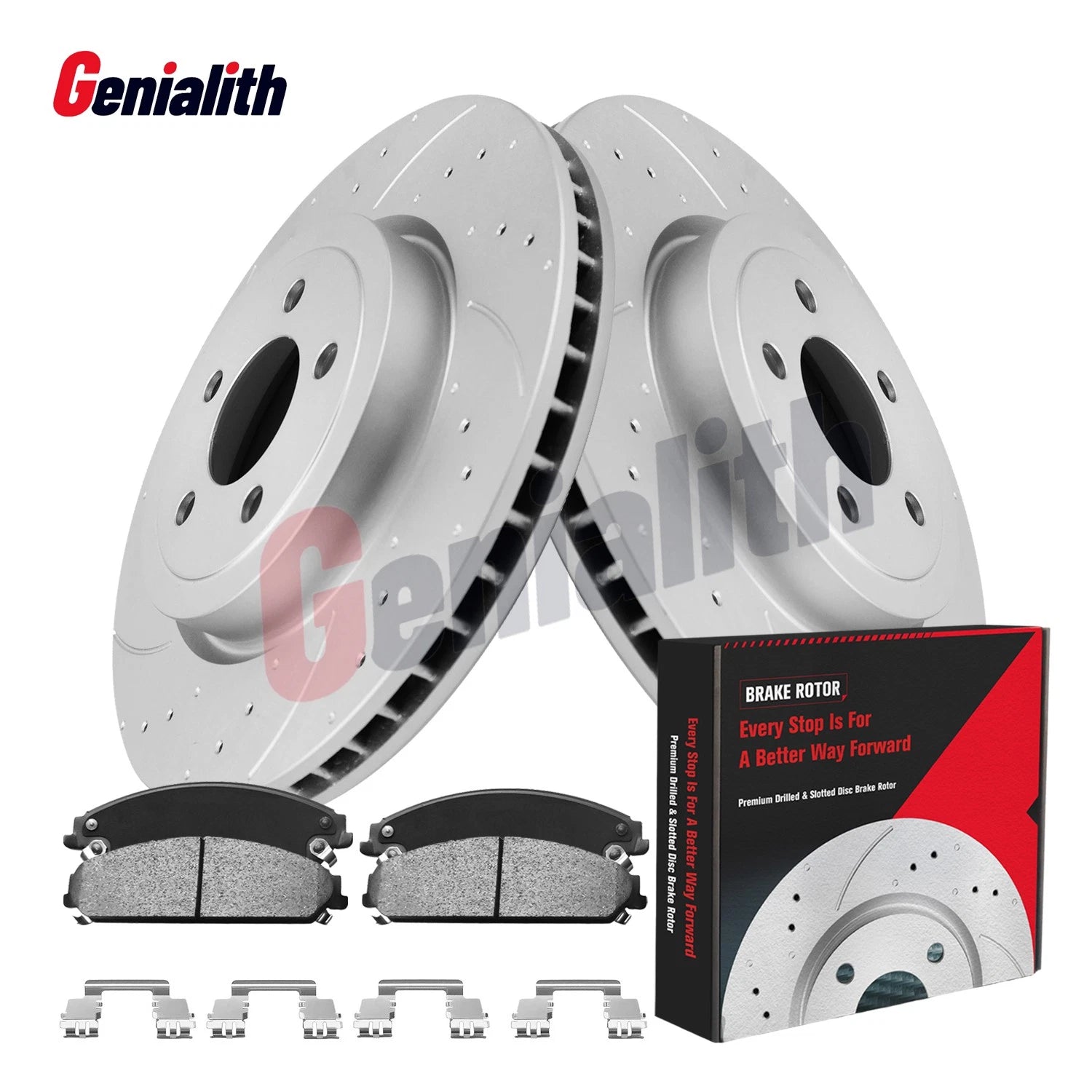 Front Brake Rotors & Ceramic Brake Pads for Dodge Charger Challenger Chrysler 300