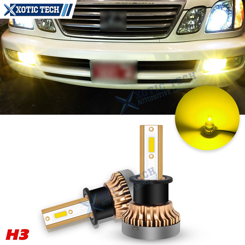 JDM 3000K Golden Yellow H3 LED Fog Light Bulb Replacement for Lexus (–)