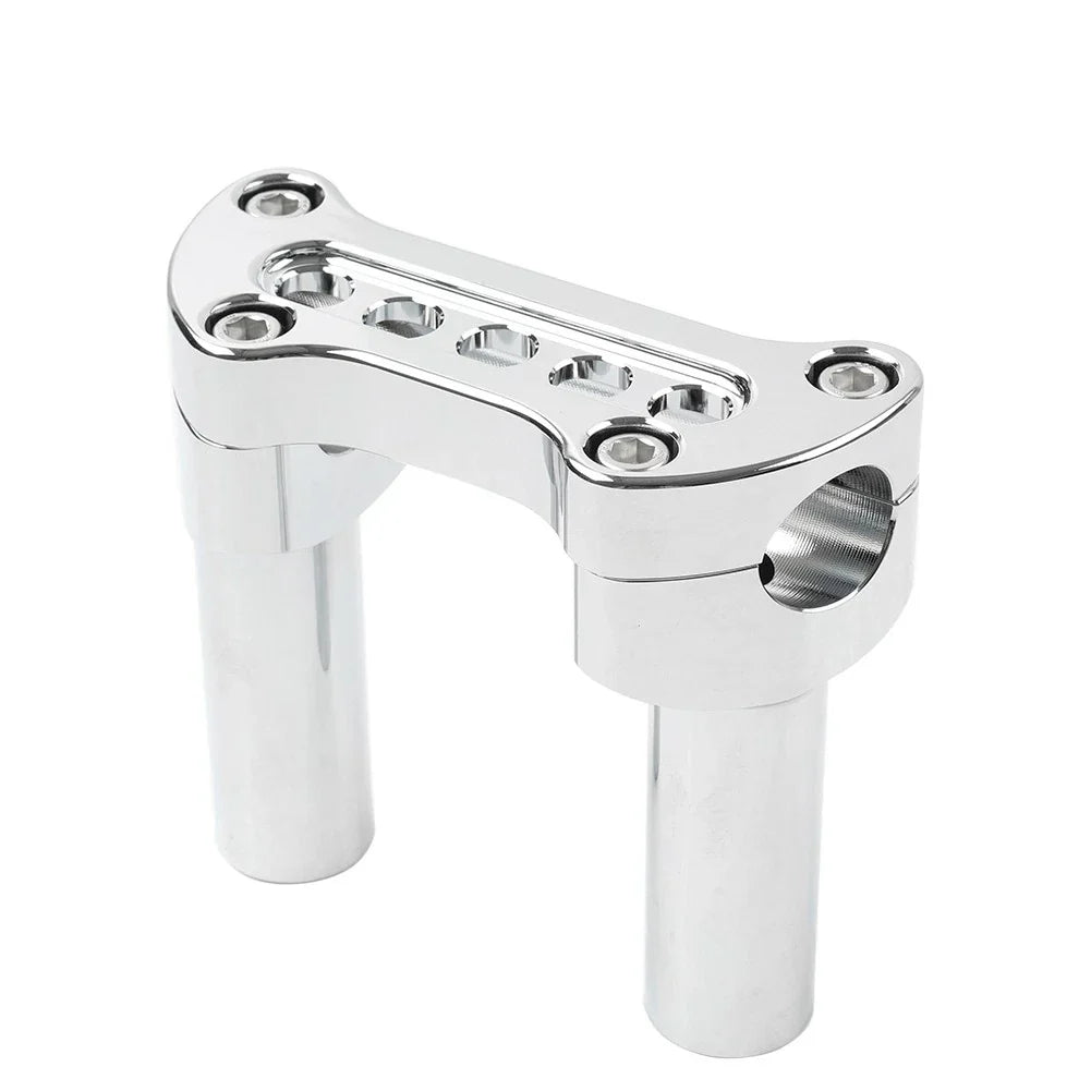 4" Chrome Handlebar Riser 1" Top Clamp for Harley Road Glide Softail (2001-2023)