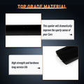 53" Adjustable Aluminum GT Wing Spoiler - Black GT-Style