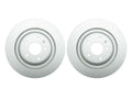 Set of 2 Hella Pagid Rear Vented 330mm Disc Brake Rotors for Audi Porsche