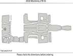 EVA Pads for Monterey 278 SS (2018) - Foam Teak Deck Flooring Mat