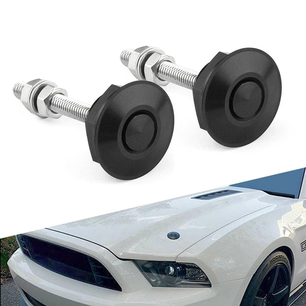 2X Bumper Hood Bonnet Quick Release Latch Kit for