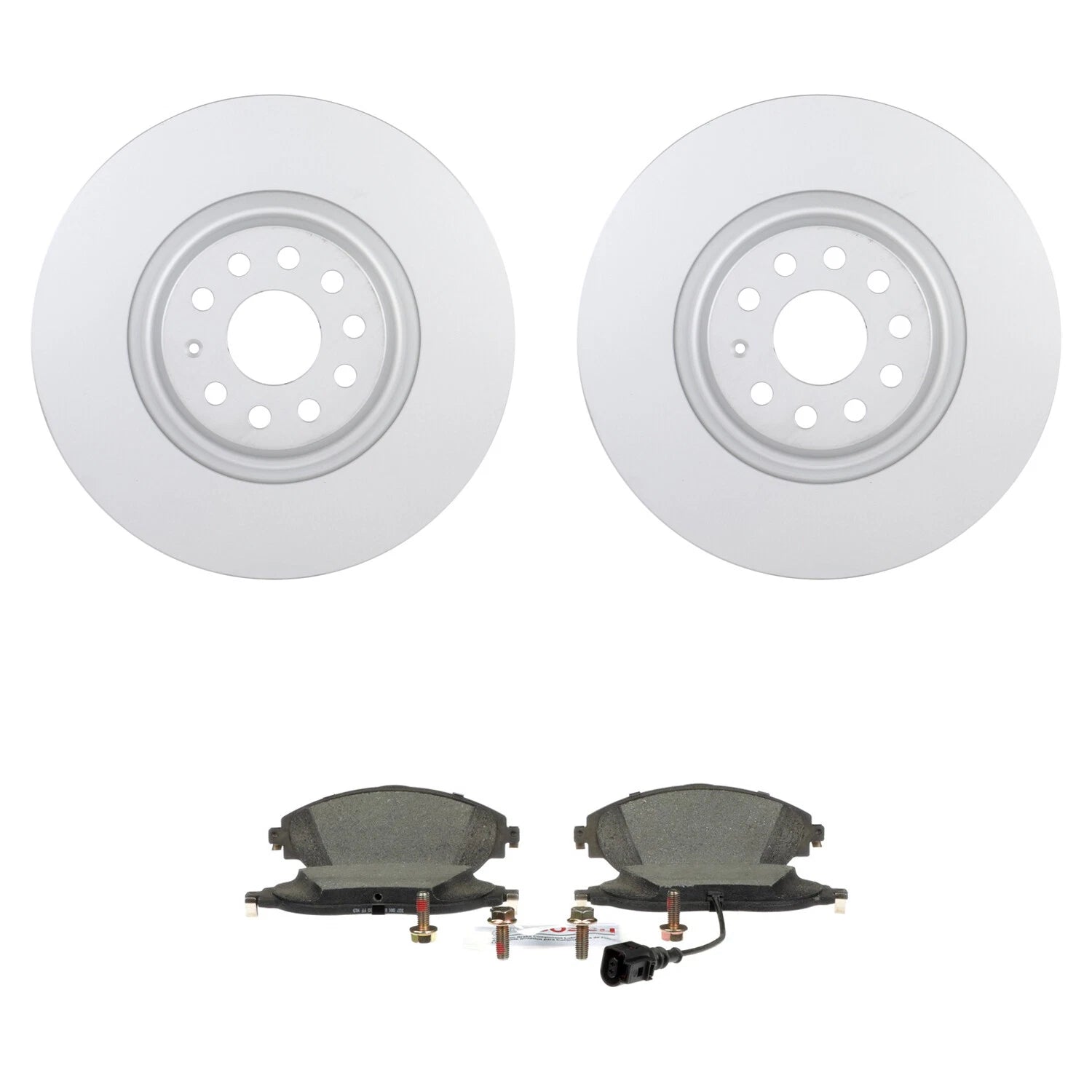 Set of 4 Bosch Blue Ceramic Disc Brake Pads & 340mm Rotors for S3 CC GTI Jetta