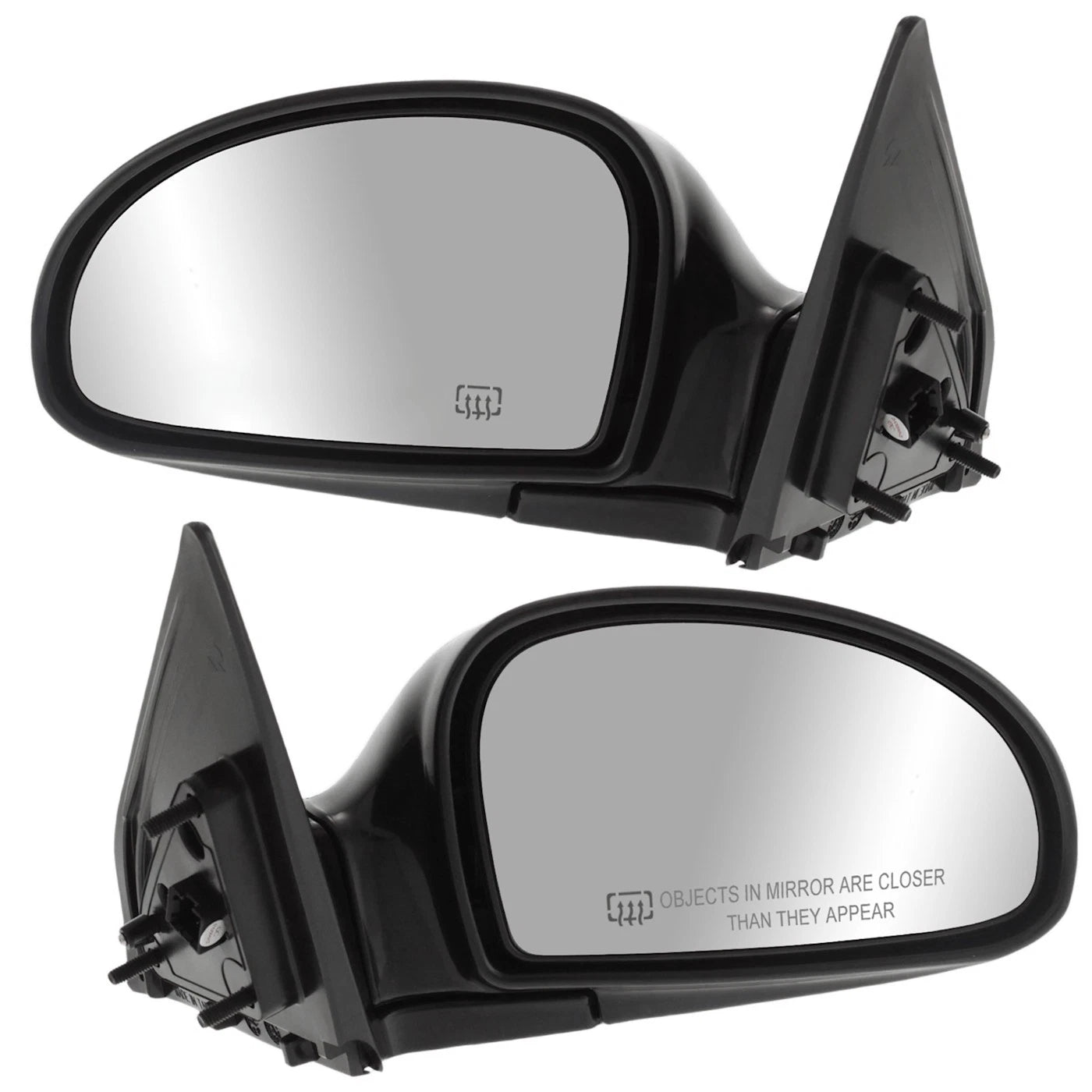 Set of 2 Heated Mirrors for Kia Sedan