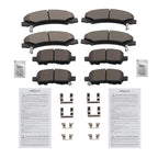 Front & Rear Ceramic Brake Pads Kit for Chevrolet Impala (2010–2013) D999