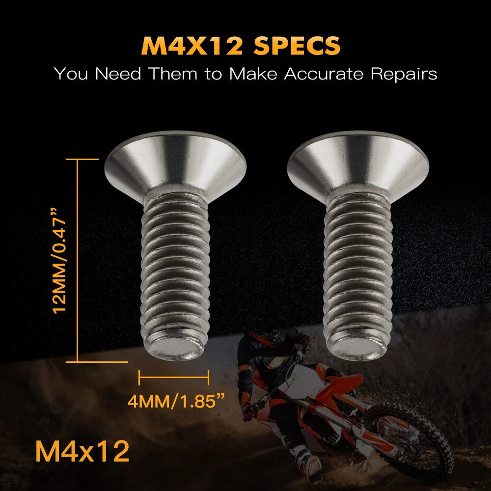 2pcs Front Brake Reservoir Cover Screws for Honda CB1000 CB250F CB1300SF CB400F (2010–2023)