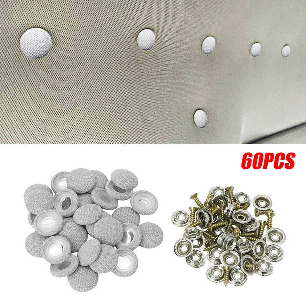 Set of 60 Roof Buckle Clips with Screws for Car Accessories