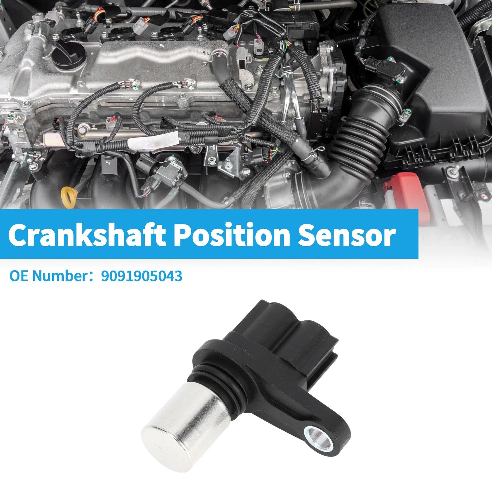 Crankshaft Position Sensor for Toyota Yaris 1.0 (1999–2005) No. 9091905043