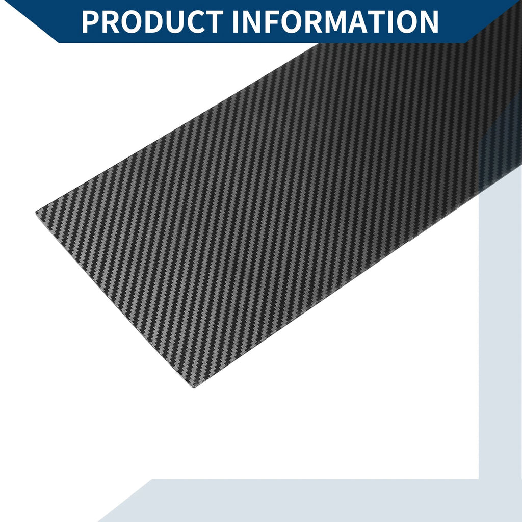 Set of 4 Car Pillar Window Trim Covers for Ford F-150 (2004–2014) Black Carbon Fiber