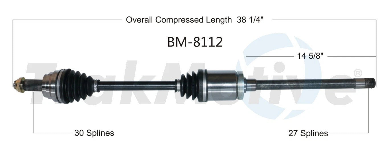 CV Axle Shaft for SurTrack BM-8112 (2011–2015)
