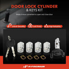 Set of 5 Door Lock Cylinders with 2 Keys for Chevrolet Express 1500 (1996–2023)
