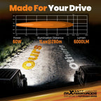 6 Inch LED Light Bar for Truck SUV