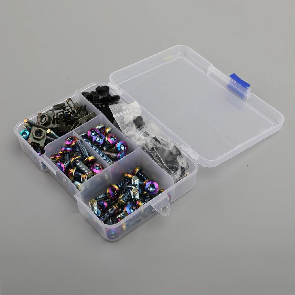 173PCS Fastener Clips Bolts Screw Kit for M5 M6 (Universal)