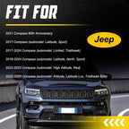 Set of 2 Front Bumper Retainer Brackets for Jeep Compass (2014–2017)