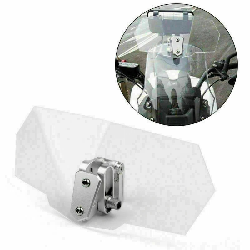 Adjustable Windshield Screen Extension Deflector for Honda Yamaha (Universal)