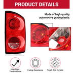 Tail Light Lamp Right Passenger Side for Dodge Ram 1500 2500 3500 (2007–2009)